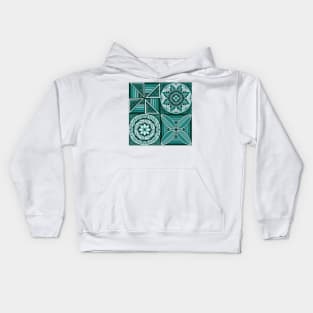 Tapa patchwork - jade Kids Hoodie